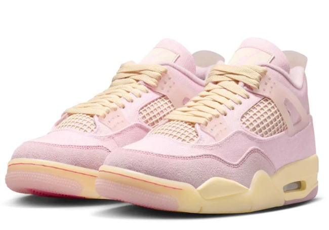 Women's Air Jordan 4 Retro - Pearl Pink/Iced Carmine