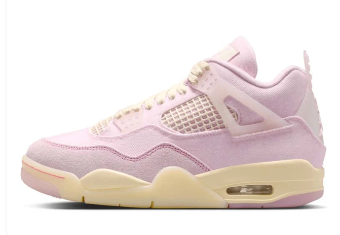 Women's Air Jordan 4 Retro - Pearl Pink/Iced Carmine