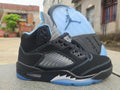 Air Jordan 5 Black/University Blue Sneakers