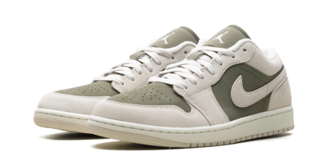 Air Jordan 1 Low SE Medium Olive Sail