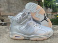 Air Jordan 6 All-Silver Sneakers