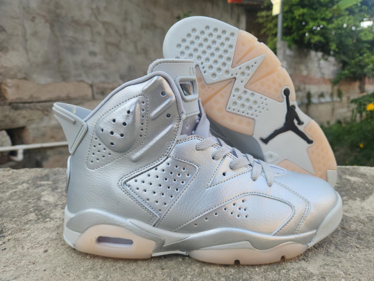 Air Jordan 6 All-Silver Sneakers