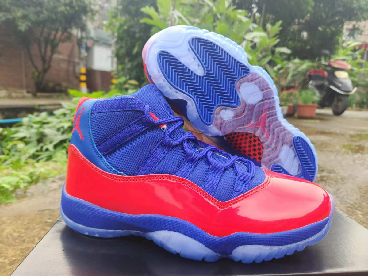 Air Jordan 11 Red-Royal Blue Sneakers