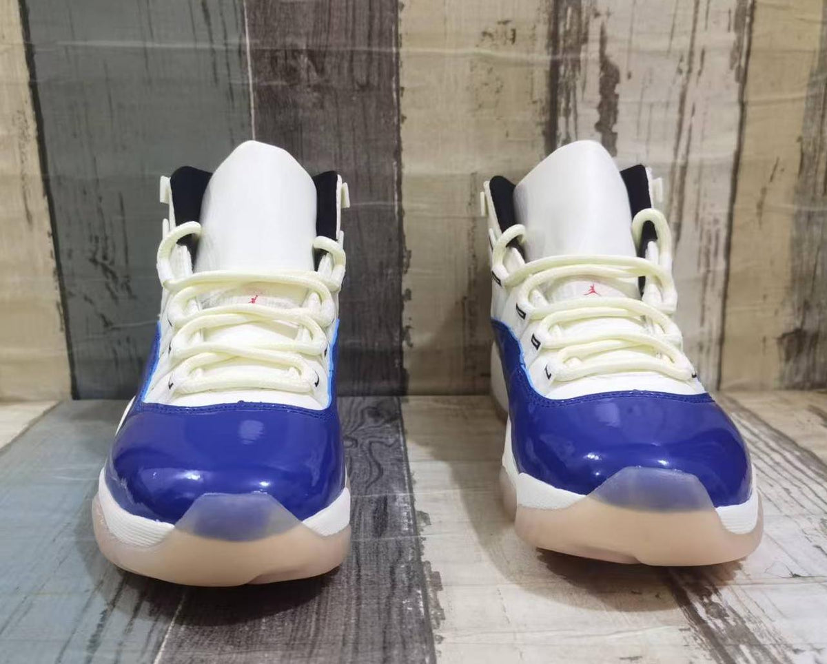 Air Jordan 11 Retro White-Blue-Red Sneakers