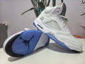 Air Jordan 5 Retro White Metallic Silver Sneakers