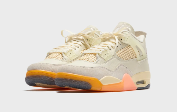 Jordan  Air Jordan 4 - Retro Coconut Milk  Metallic Gold  Muslin  Bright Mango  Sundial  Black  （220）
