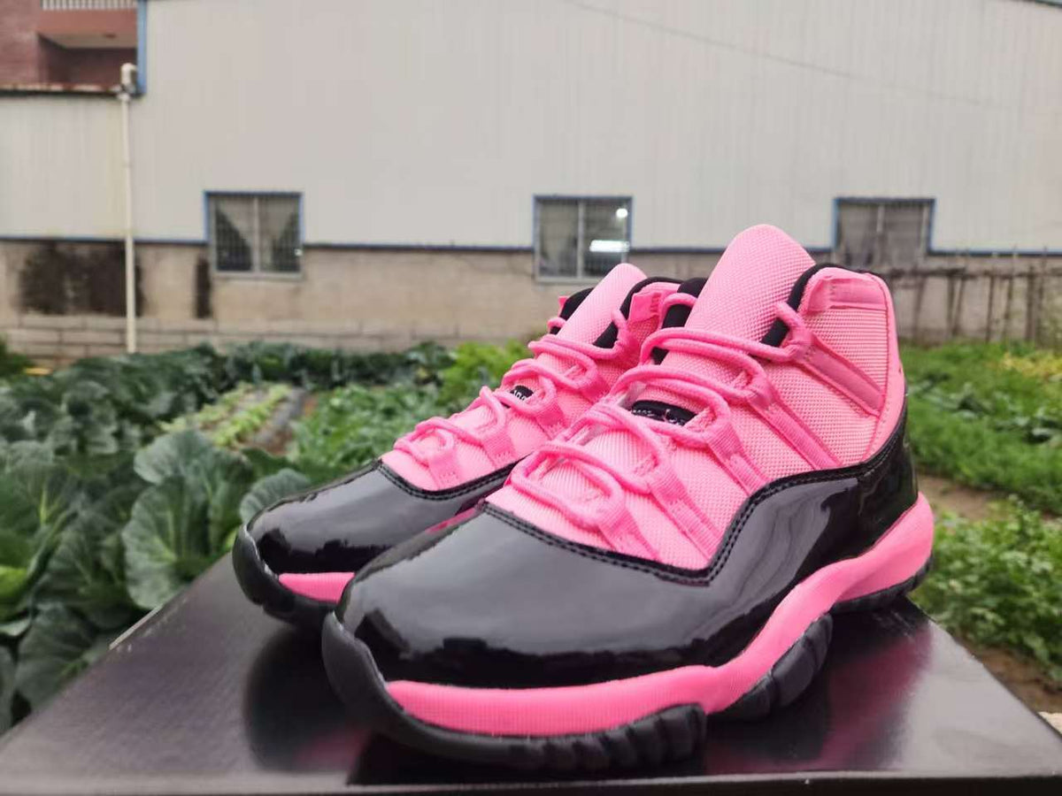 Air Jordan 11 Retro Black-Pink Sneakers