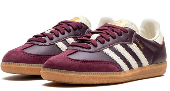 adidas Samba OG Women's Sneakers - Maroon / Cream White