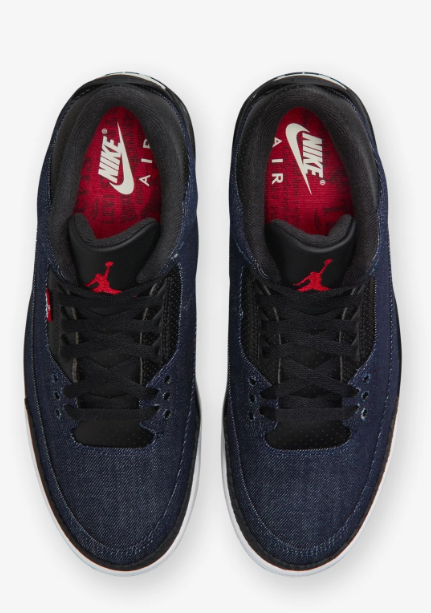 Jordan x Levi's Air Jordan 3 Retro - Indigo/Gym Red