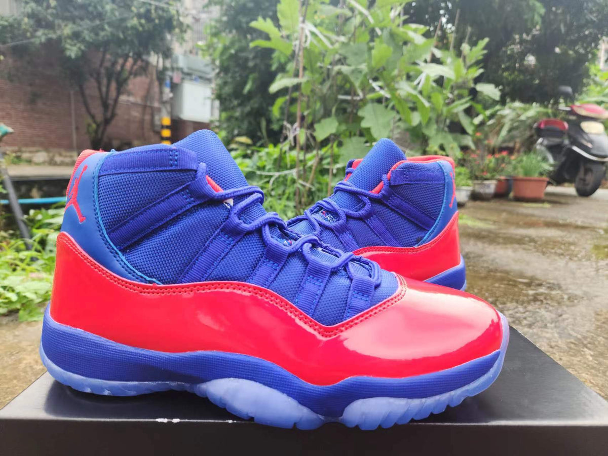 Air Jordan 11 Red-Royal Blue Sneakers