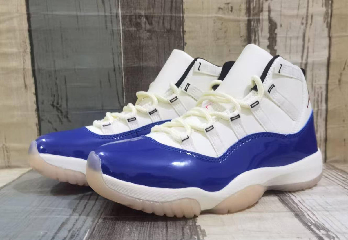 Air Jordan 11 Retro White-Blue-Red Sneakers