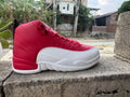 Air Jordan 12 Retro White-Red Sneakers